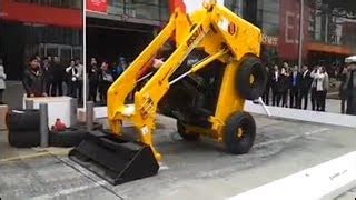 skid steer stunts, amazing skid steer dancing videos, wheel 